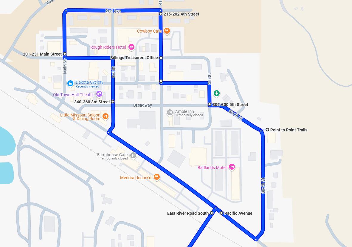 Medora Map